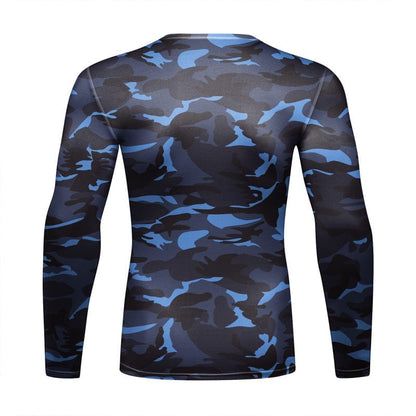 RASH GUARD, Woodland Blue