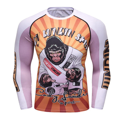 RASH GUARD, Monkey White